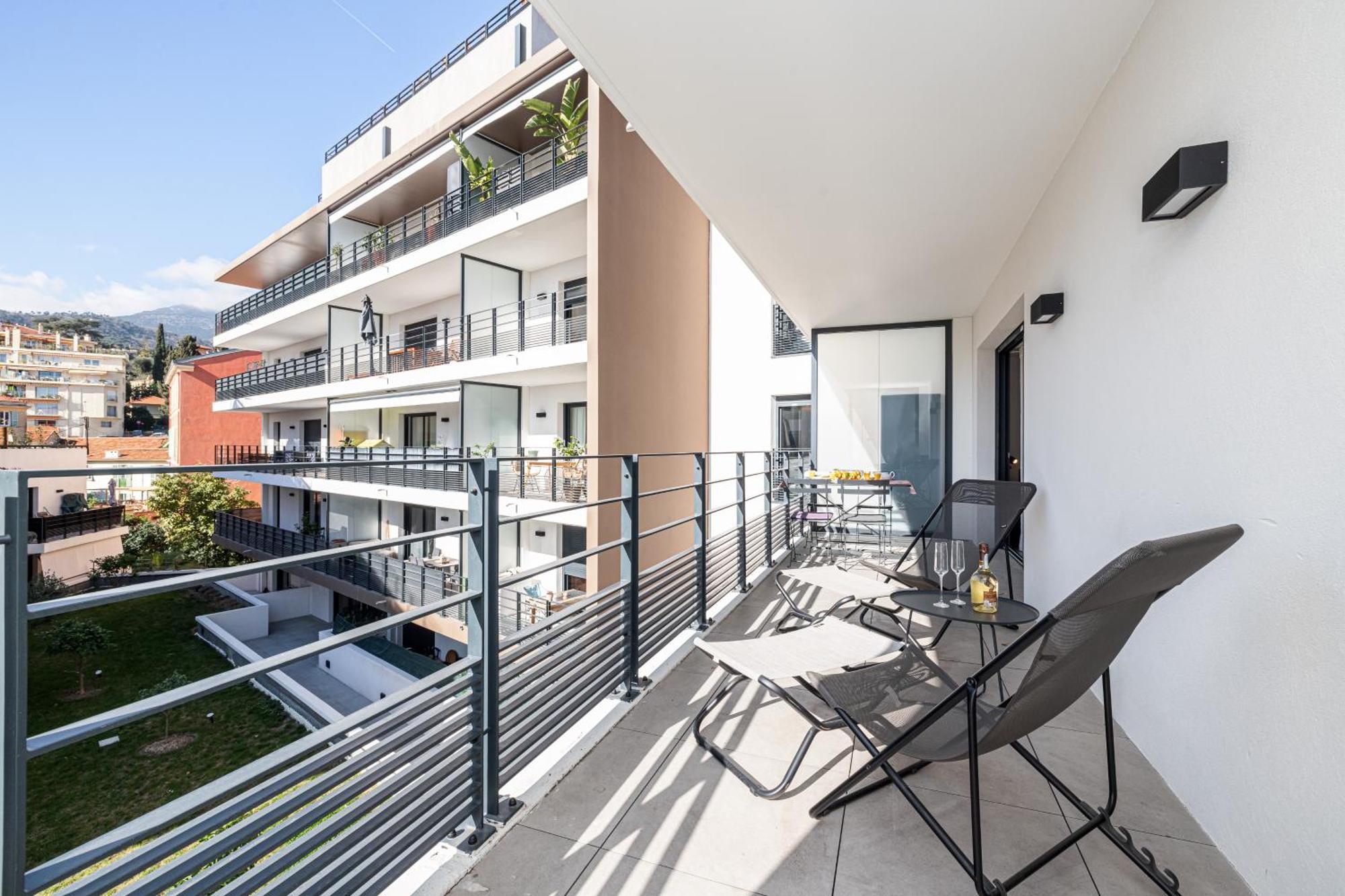 Queen Riviera : Climatisation, Parking, Terrasse Menton Exterior foto